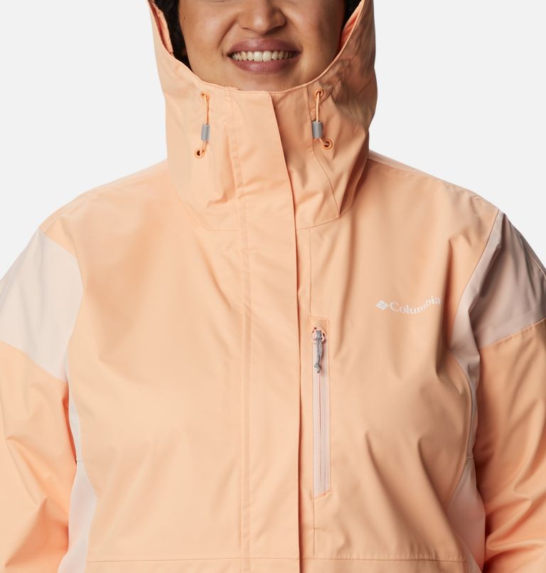 Women's Hikebound Rain Jacket - Plus Size, Color: Peach, Peach Blossom, image 4
