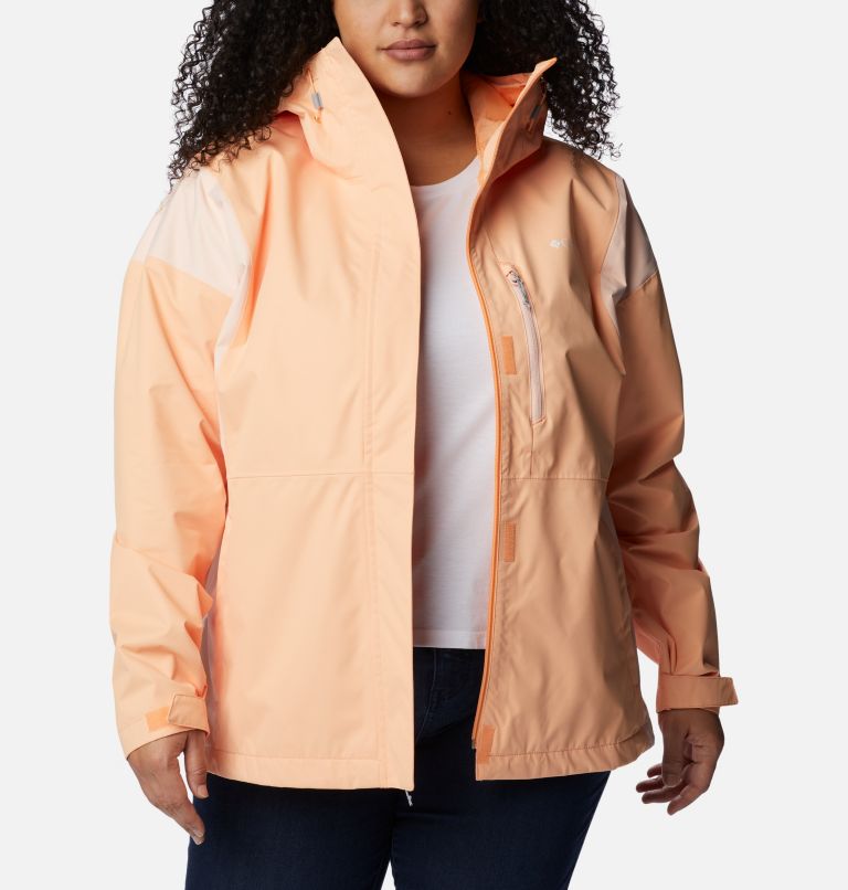 Women's Hikebound Rain Jacket - Plus Size, Color: Peach, Peach Blossom, image 7