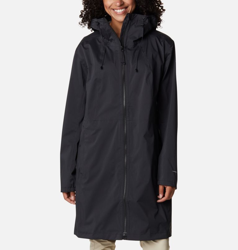 Columbia long deals rain jacket womens