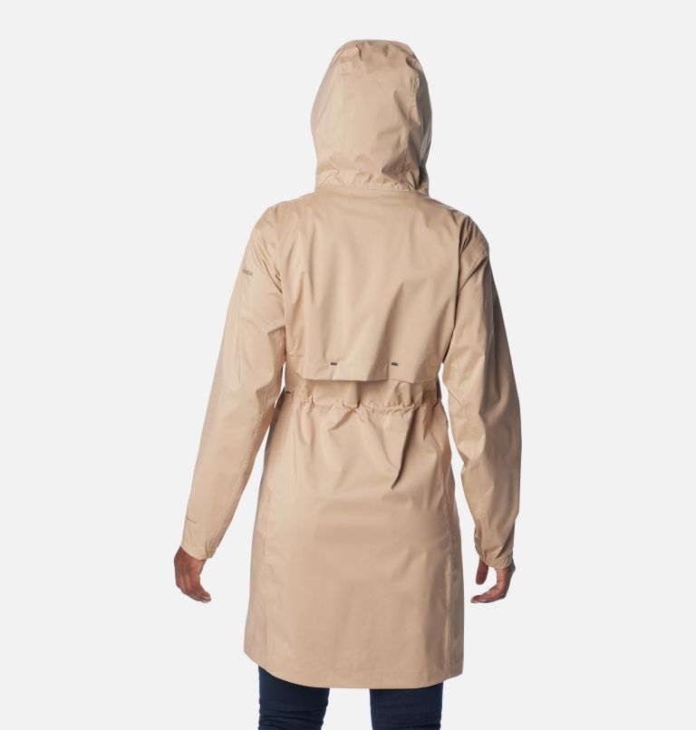 Columbia womens long hot sale rain jacket