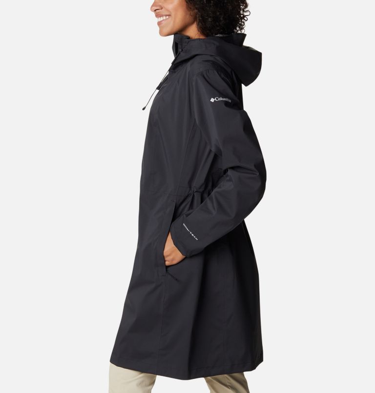 Femme Imperméable Capuche Manches Longues Veste Imperméable Femme