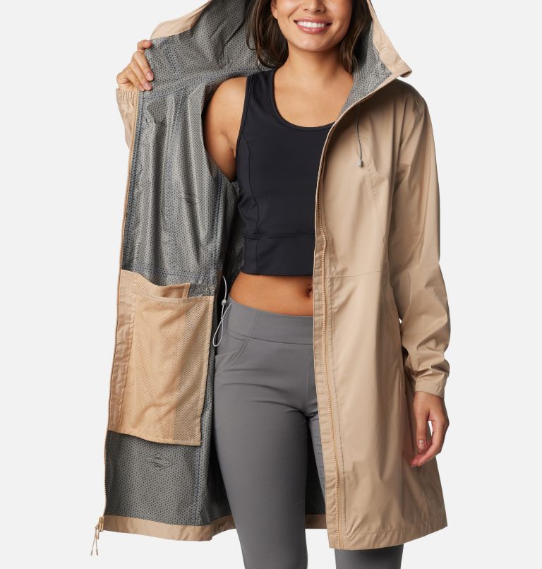 Chaqueta shell larga e impermeable Weekend Adventure™ para mujer