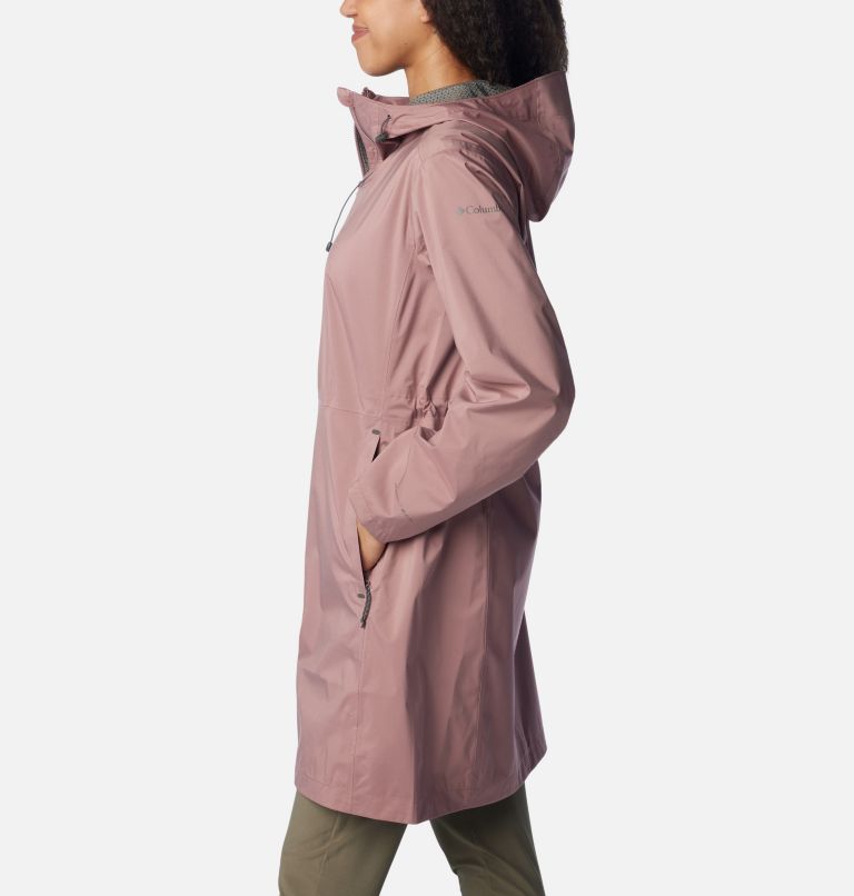 Women’s Weekend Adventure Waterproof Long Shell Jacket, Color: Fig, image 3
