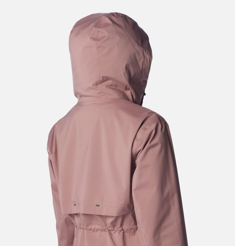Women’s Weekend Adventure Waterproof Long Shell Jacket, Color: Fig, image 6