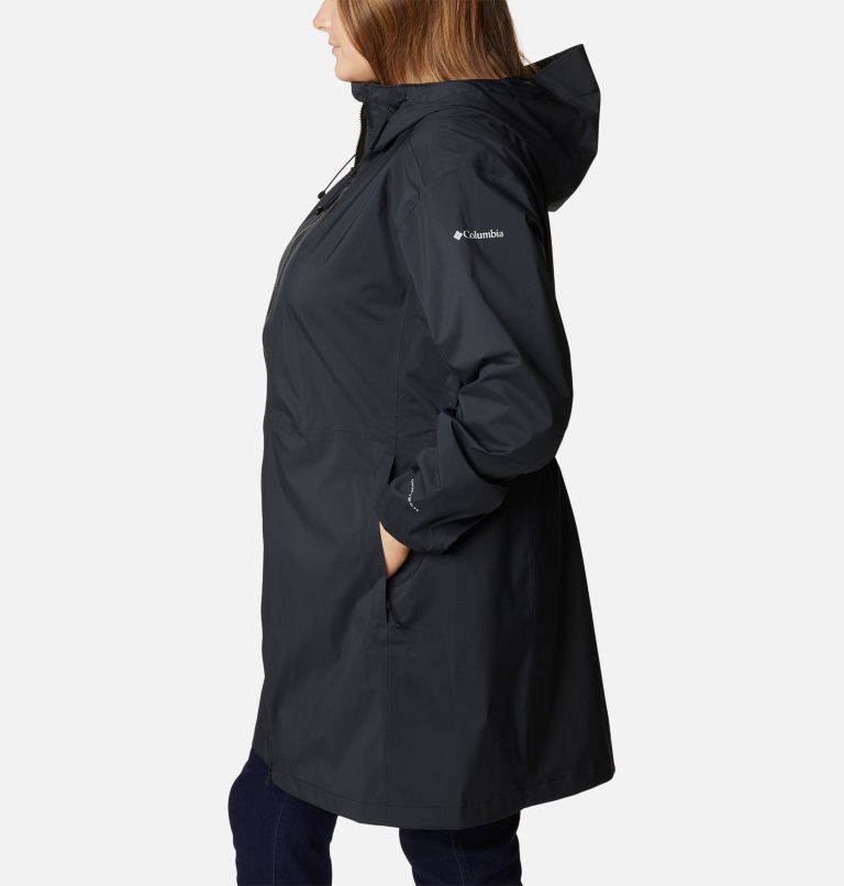 Thumbnail: Women's Weekend Adventure Long Shell Jacket - Plus Size, Color: Black, image 3