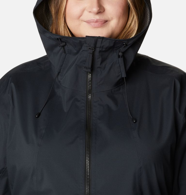 Women's Weekend Adventure Long Shell Jacket - Plus Size, Color: Black, image 4