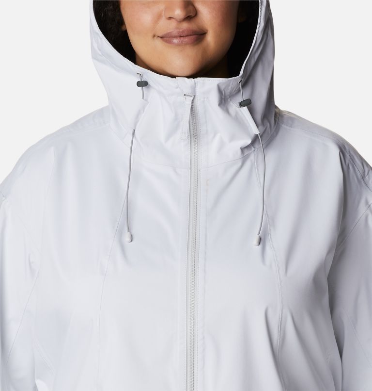 Women's Weekend Adventure Long Shell Jacket - Plus Size, Color: Nimbus Grey, image 4