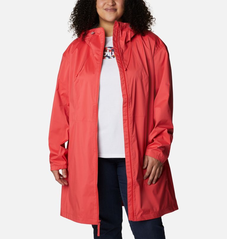 Manteau long Weekend Adventure Femme - Grandes tailles, Color: Red Hibiscus, image 8