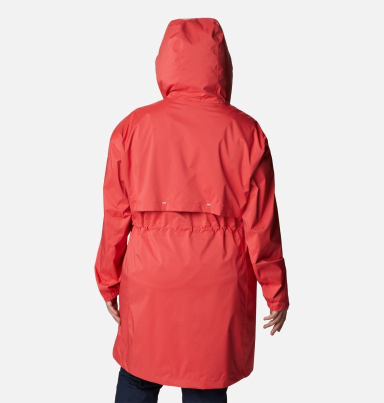 Manteau long Weekend Adventure Femme - Grandes tailles, Color: Red Hibiscus, image 2