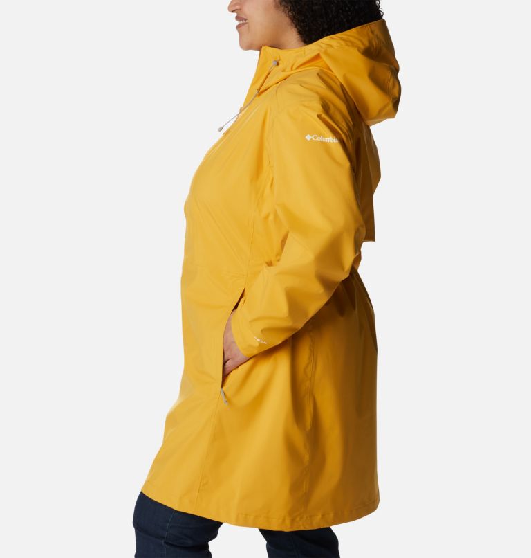 Women's Weekend Adventure Long Shell Jacket - Plus Size, Color: Mango