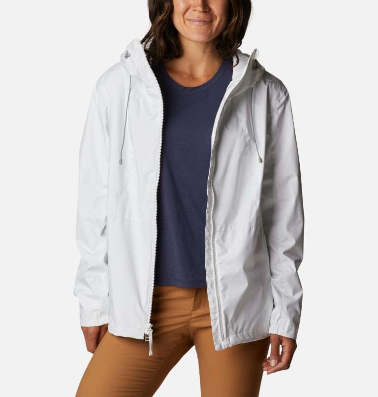Women's Sunrise Ridge Rain Jacket, Color: White, image 9