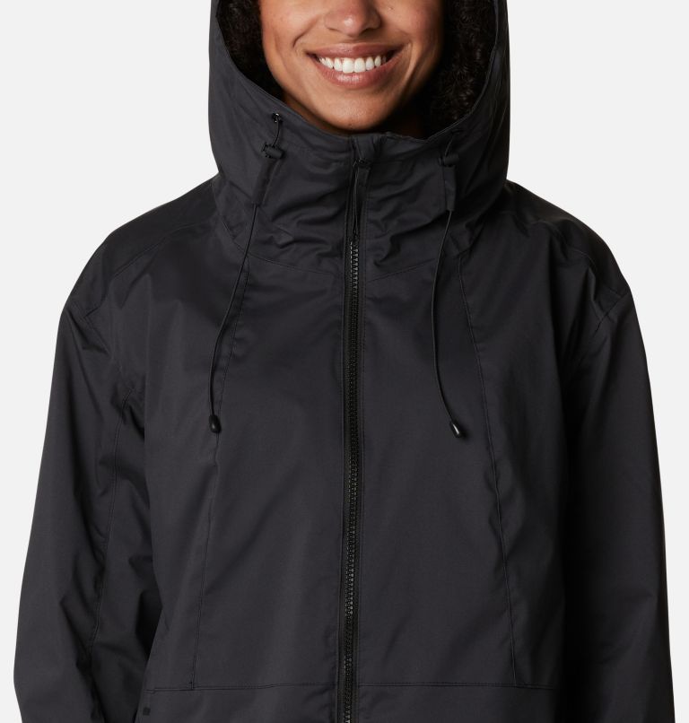 Women’s Sunrise Ridge Waterproof Shell Jacket, Color: Black, image 4