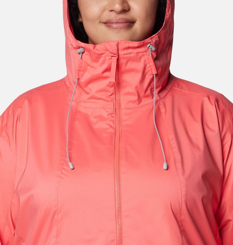 Women's Sunrise Ridge Rain Jacket - Plus Size, Color: Juicy, image 4