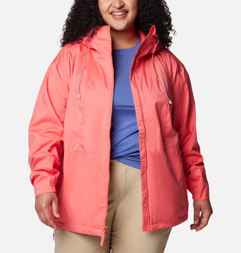 Women's Sunrise Ridge Rain Jacket - Plus Size, Color: Juicy, image 8