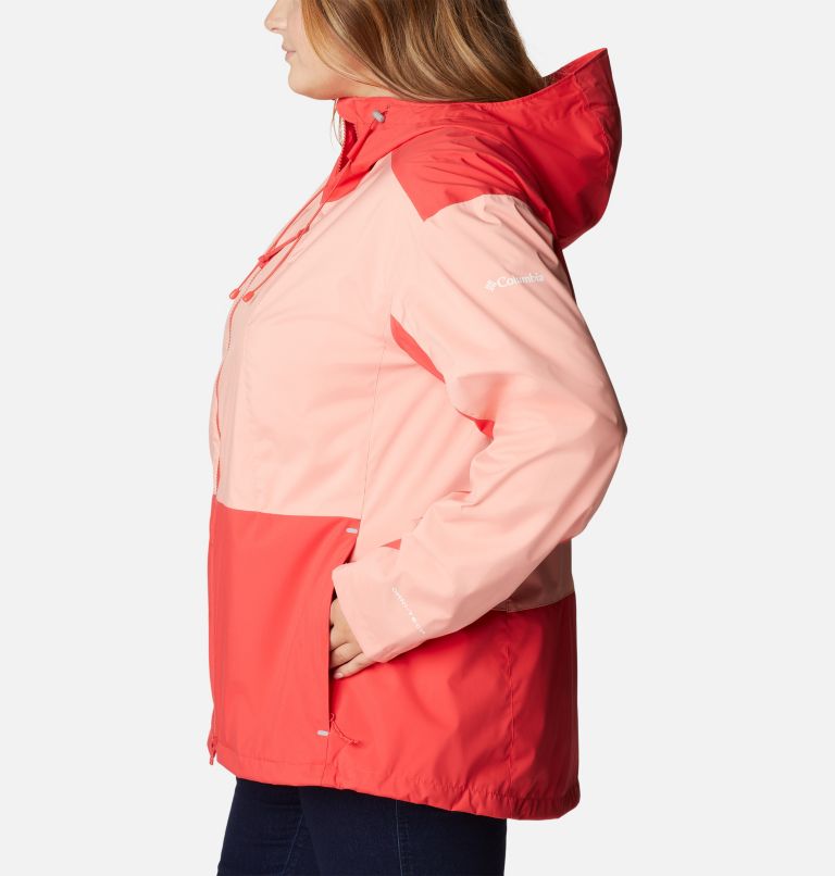 Women's Sunrise Ridge Jacket - Plus Size, Color: Red Hibiscus, Coral Reef, image 3