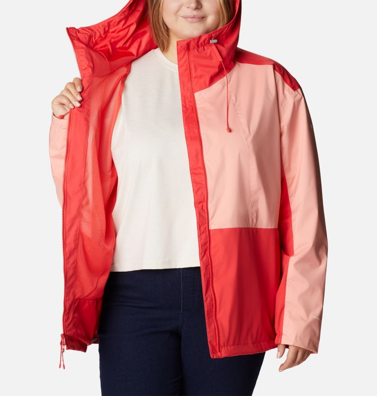 Women's Sunrise Ridge Jacket - Plus Size, Color: Red Hibiscus, Coral Reef