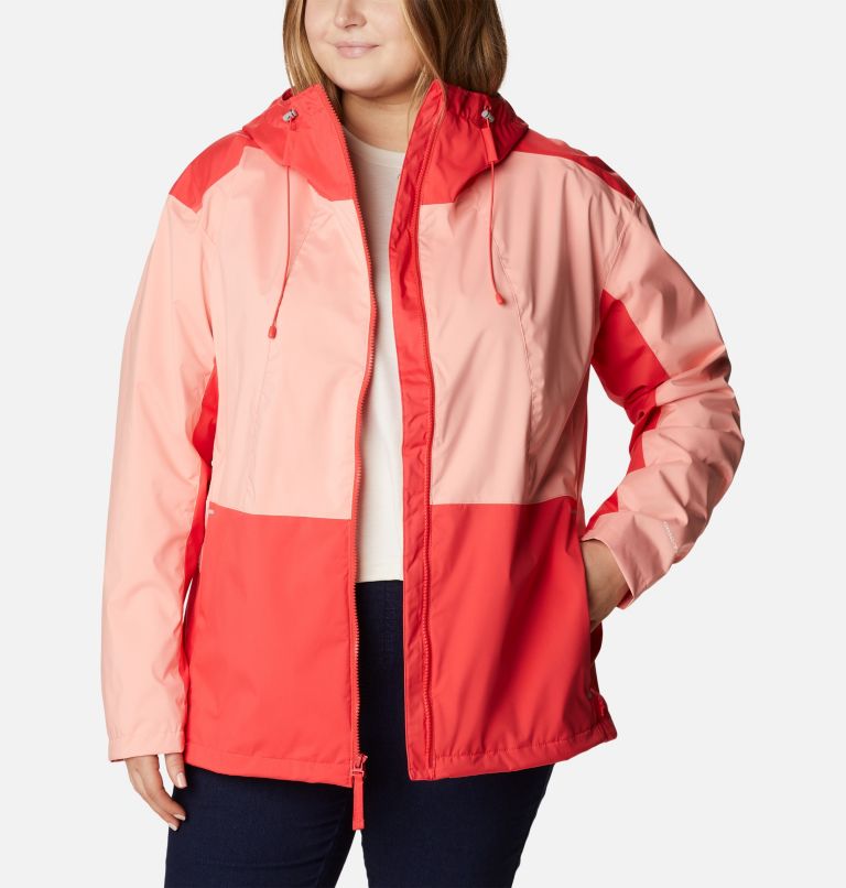 Thumbnail: Women's Sunrise Ridge Jacket - Plus Size, Color: Red Hibiscus, Coral Reef, image 9