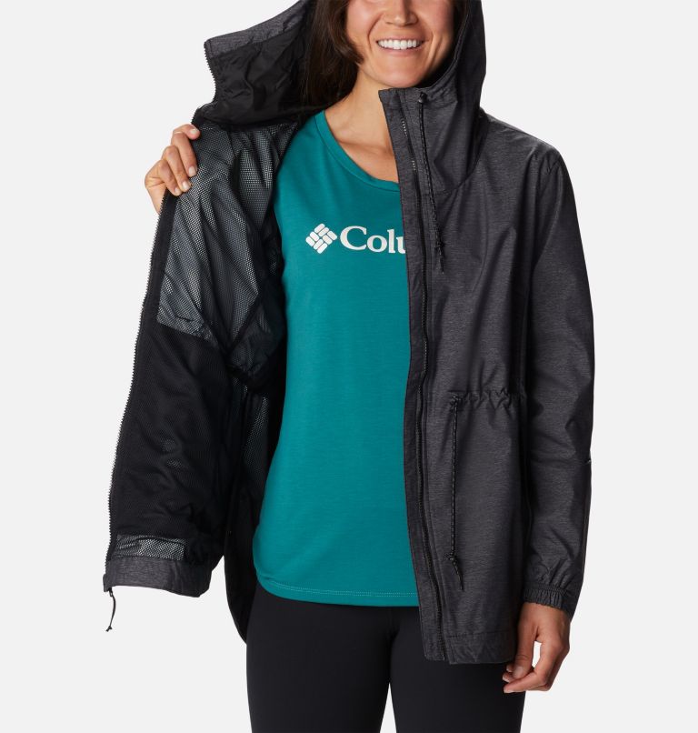 Women's Lillian Ridge Rain Shell, Color: Black, image 5