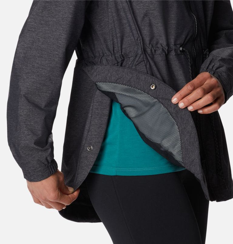 Women's Lillian Ridge Rain Shell, Color: Black, image 6