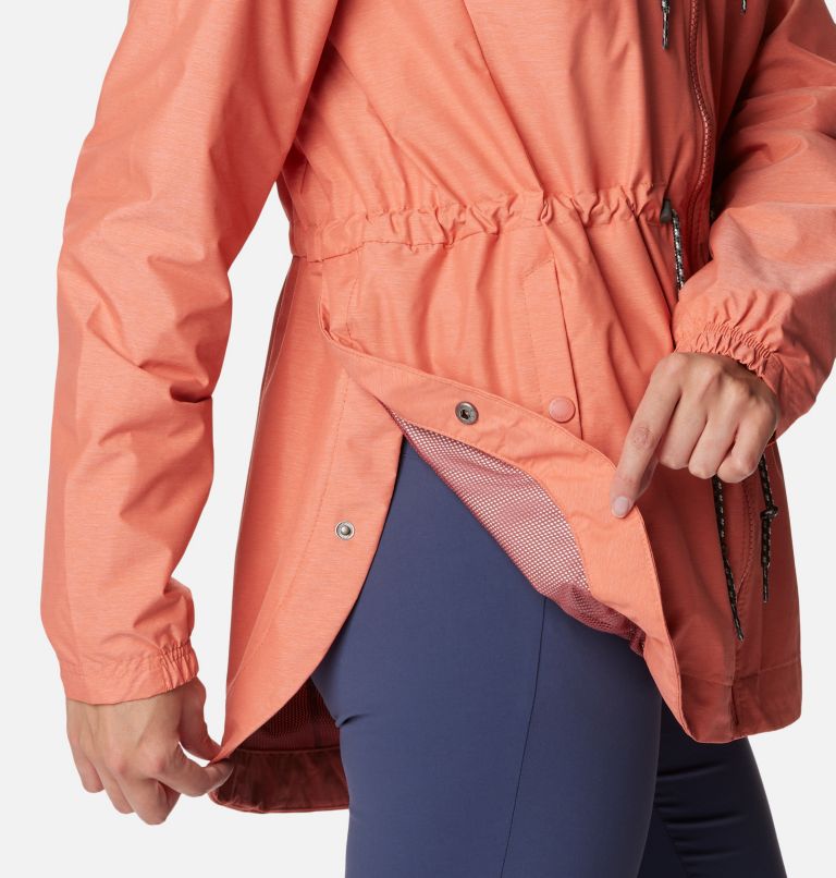 Women's Lillian Ridge Rain Shell, Color: Faded Peach, image 6