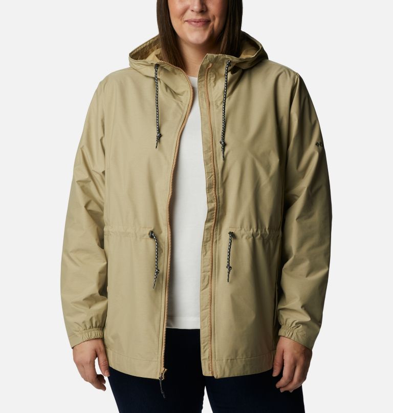 Plus size columbia rain to fame hooded rain jacket sale