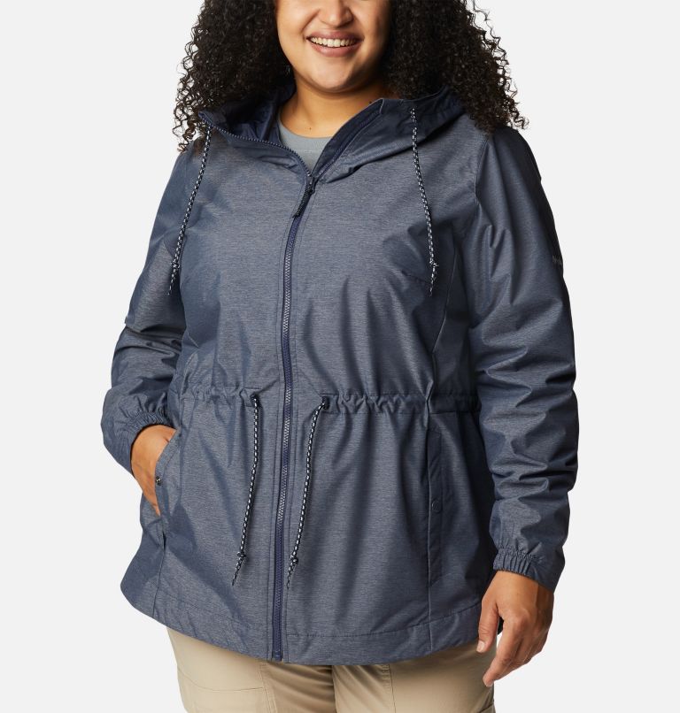 Waterproof jacket womens 2025 lightweight plus size