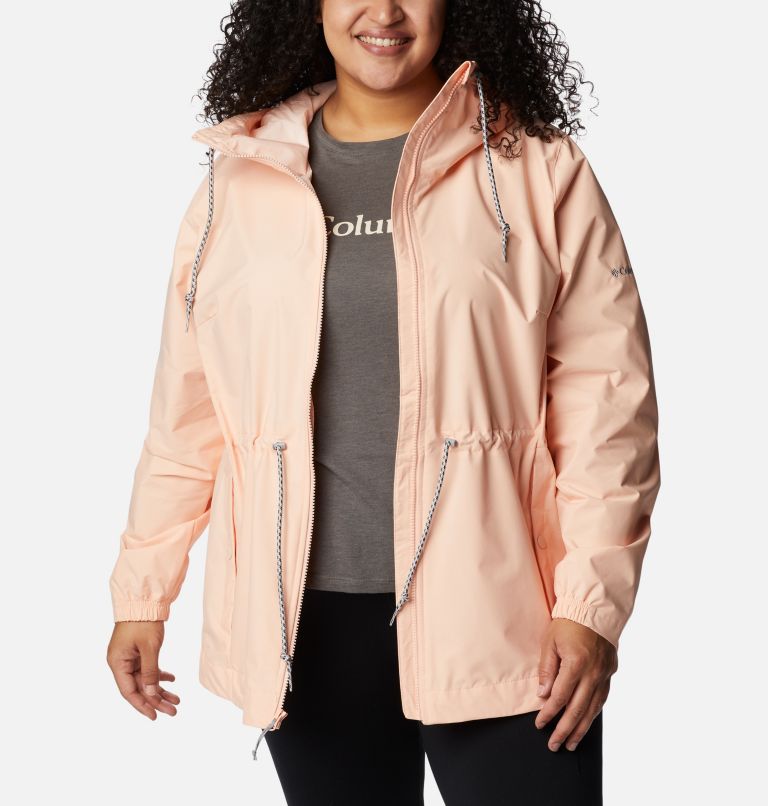 Thumbnail: Women's Lillian Ridge Shell Jacket - Plus Size, Color: Peach Blossom, image 7