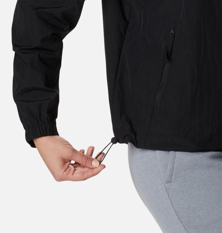 Thumbnail: Women's Wallowa Park Novelty Windbreaker Jacket, Color: Black, image 6