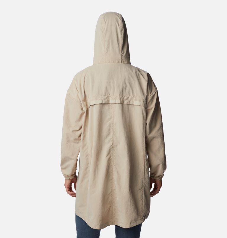 Thumbnail: Women's Day Trippin' II Long Rain Jacket, Color: Ancient Fossil, image 2
