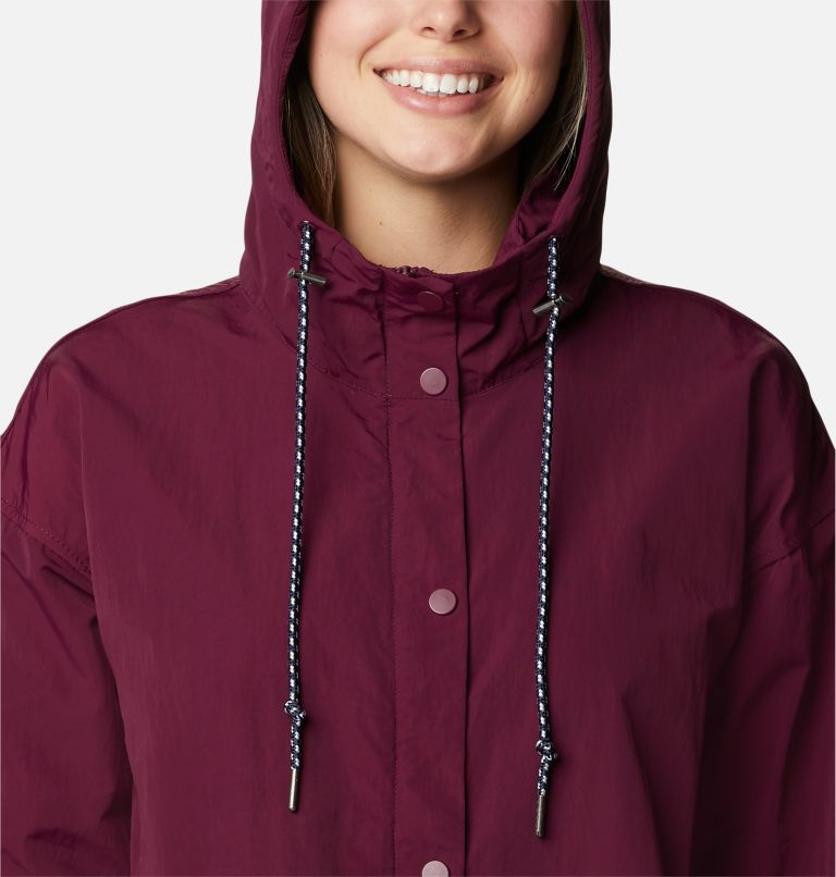 Women's Day Trippin' II Long Jacket, Color: Marionberry