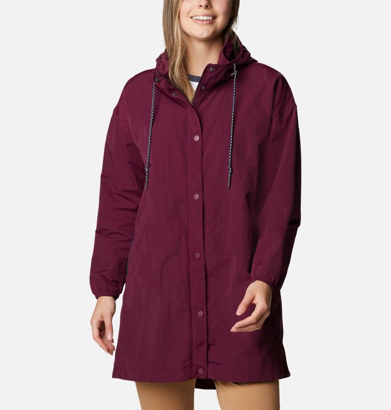 Women's Day Trippin' II Long Jacket, Color: Marionberry