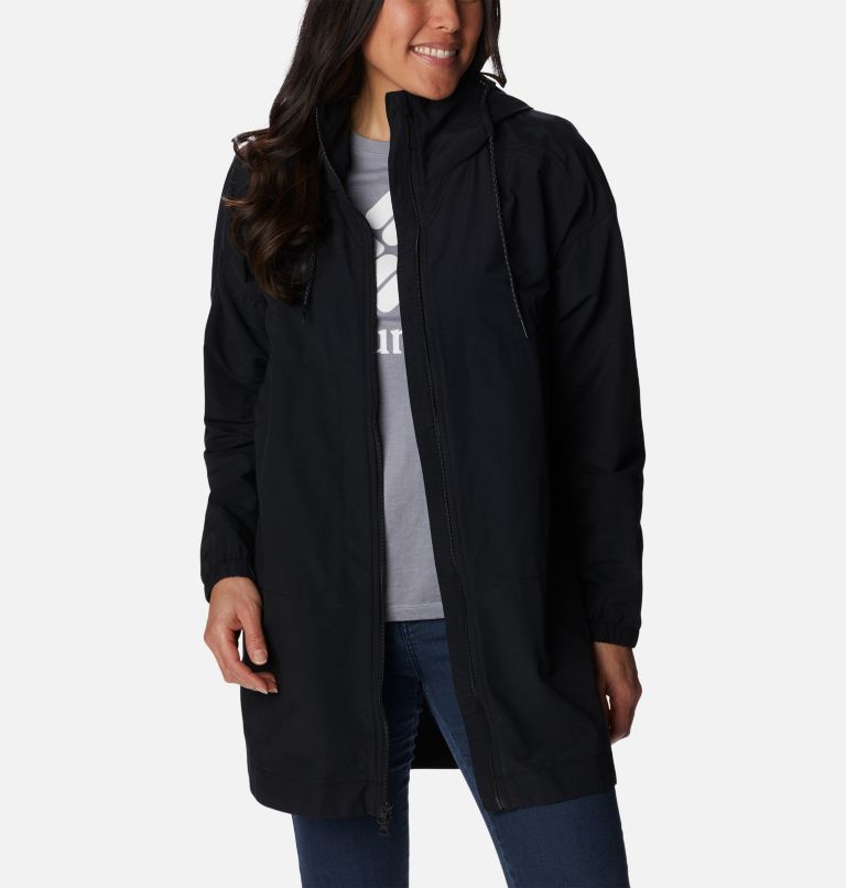 Women's Little Fields Long Jacket, Color: Black, image 6