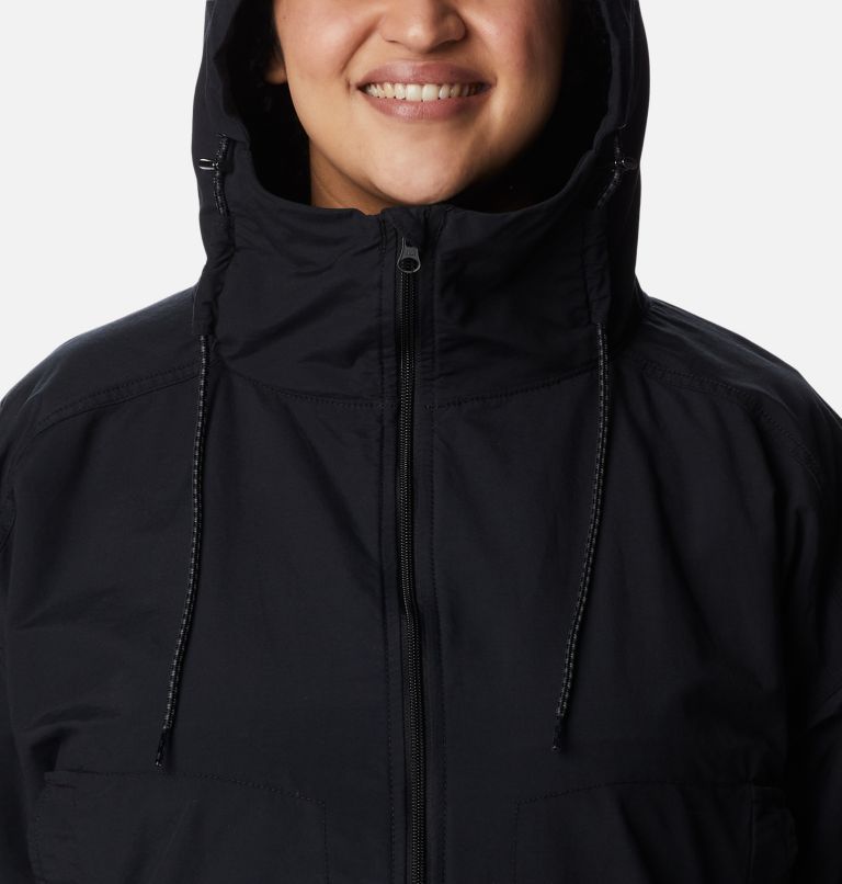 Women's Little Fields Long Jacket - Plus Size, Color: Black, image 4
