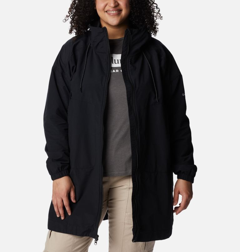 Women's Little Fields Long Jacket - Plus Size, Color: Black, image 6