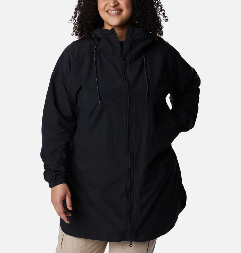 Women's Little Fields Long Jacket - Plus Size, Color: Black, image 1