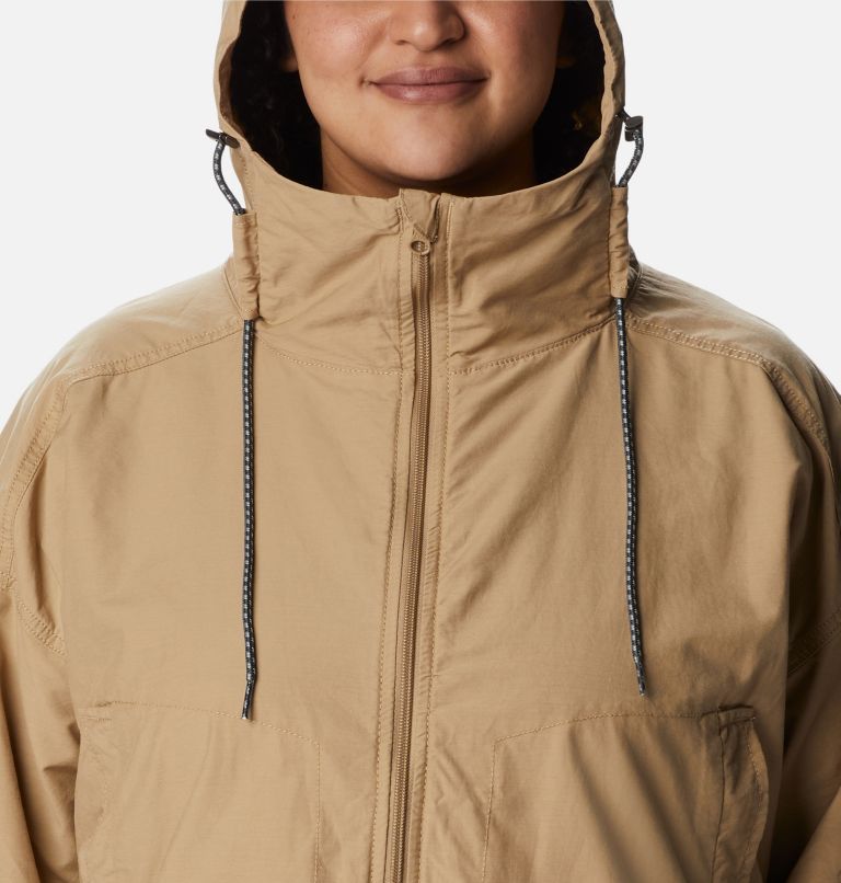 Women's Little Fields Long Jacket - Plus Size, Color: Beach, image 4