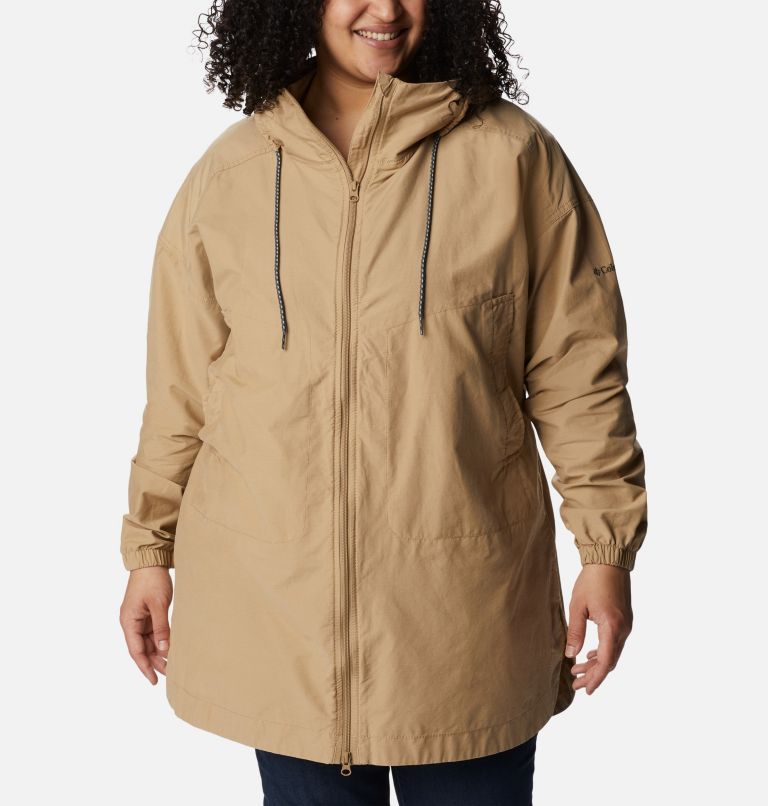 Women's Little Fields Long Jacket - Plus Size, Color: Beach, image 1