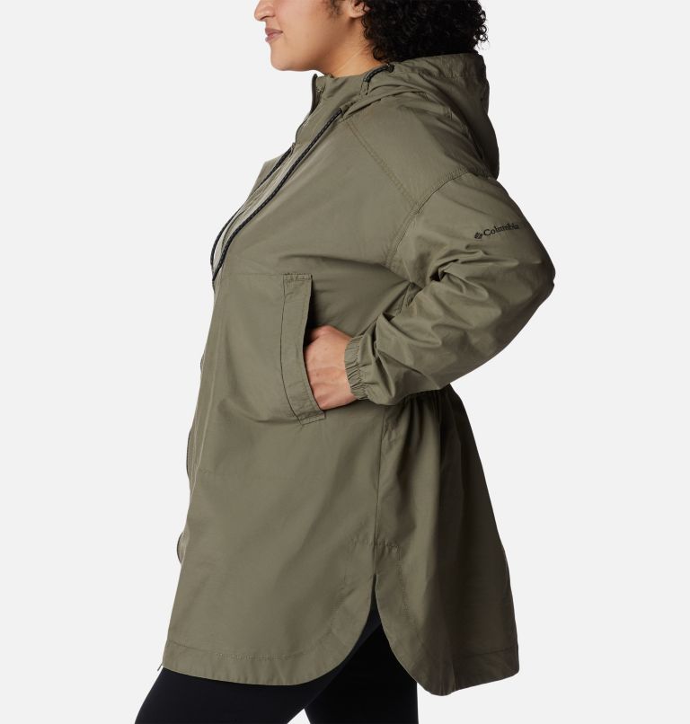 Women's Little Fields Long Jacket - Plus Size, Color: Stone Green