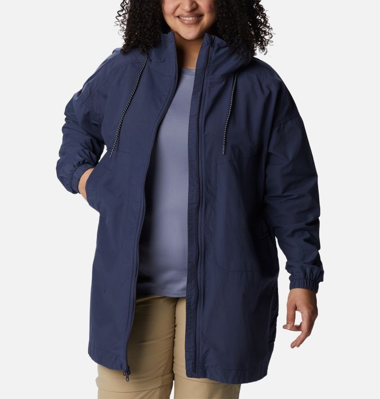 Women's Little Fields Long Jacket - Plus Size, Color: Nocturnal, image 6