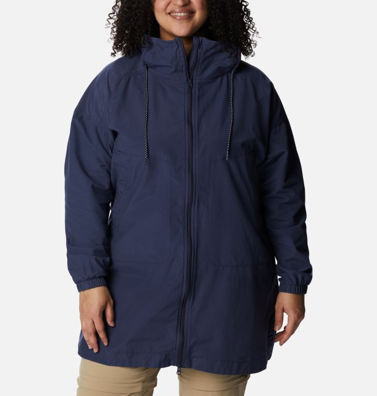 Thumbnail: Women's Little Fields Long Jacket - Plus Size, Color: Nocturnal, image 1
