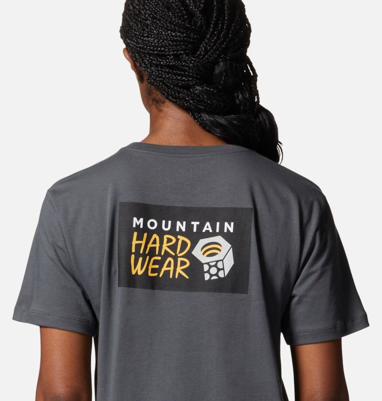 Thumbnail: Women's MHW Logo in a Box Short Sleeve, Color: Volcanic, image 5