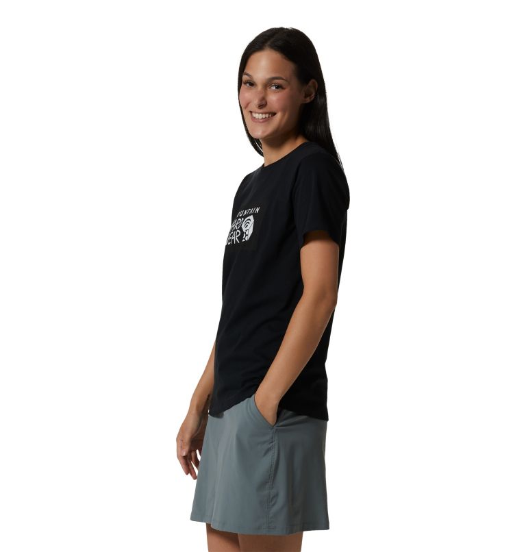 Women's MHW Floral Graphic Short Sleeve, Color: Black, image 3
