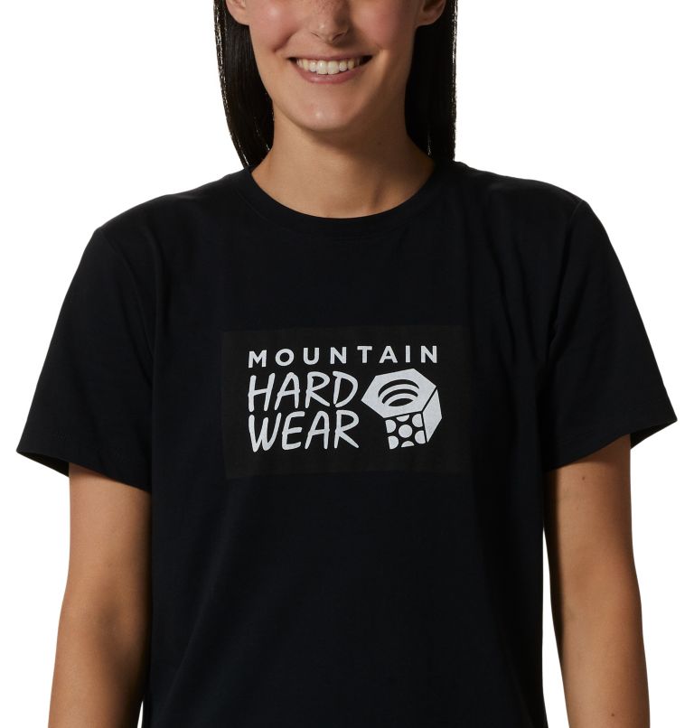 Women's MHW Floral Graphic Short Sleeve, Color: Black, image 4