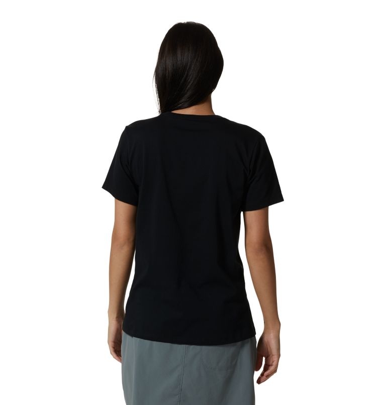 Women's MHW Floral Graphic Short Sleeve, Color: Black, image 2