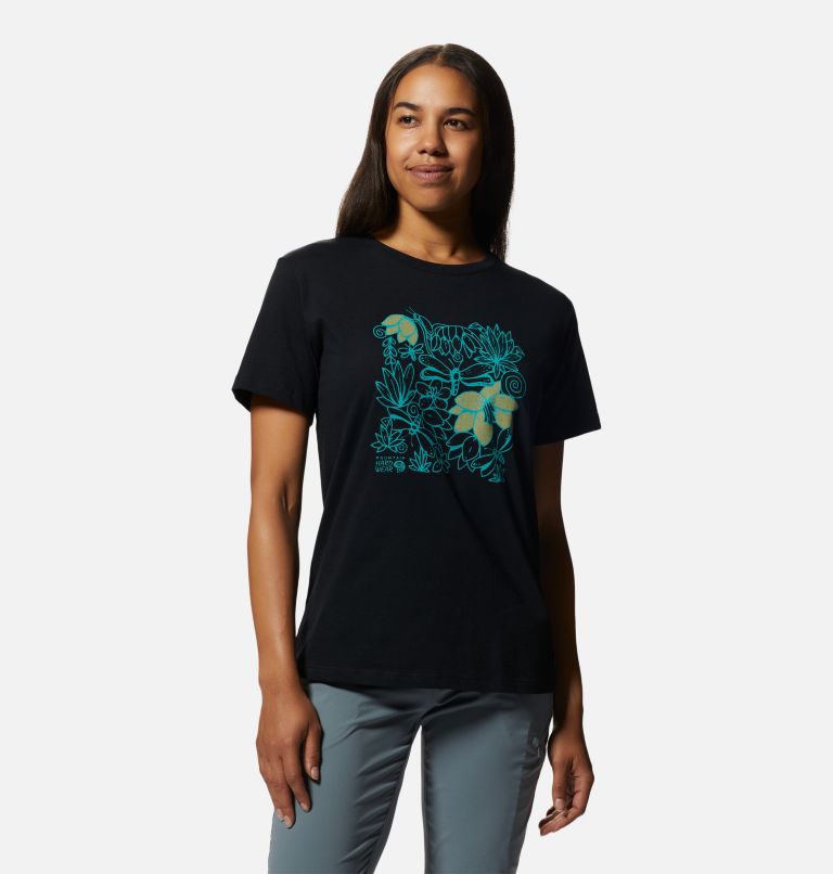 Women's MHW Logo in a Box Short Sleeve, Color: Black, image 5