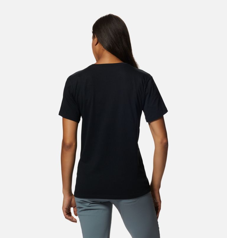 Thumbnail: Women's MHW Logo in a Box Short Sleeve, Color: Black, image 2