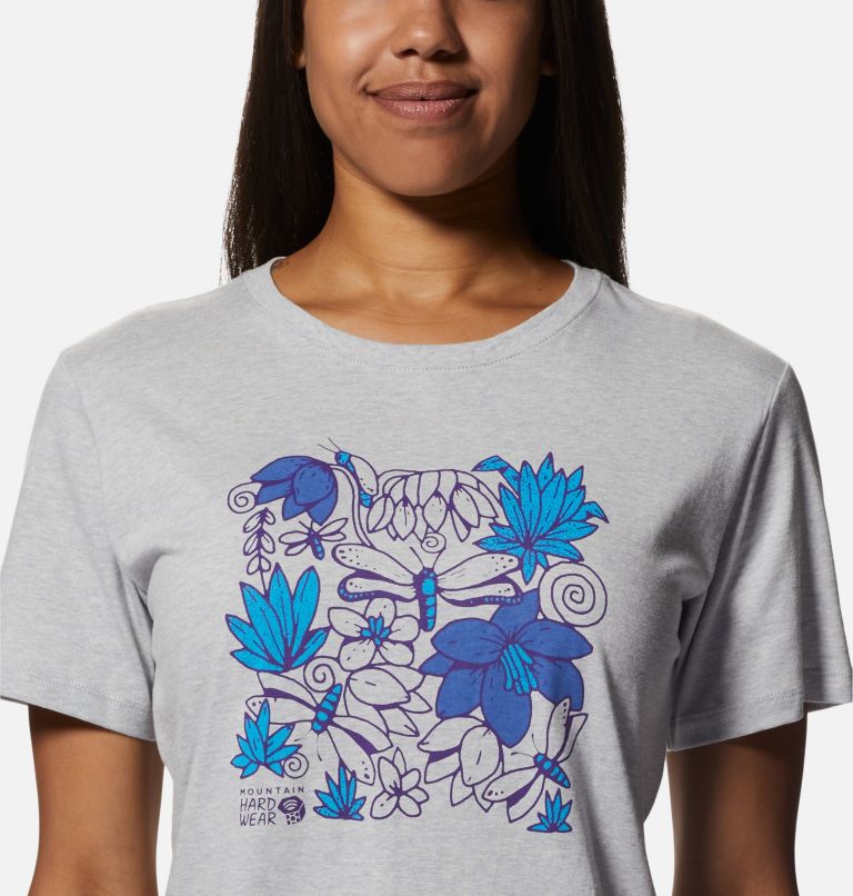 MHW Floral Graphic Short Sleeve | 058 | XS, Color: Hardwear Grey Heather, image 4