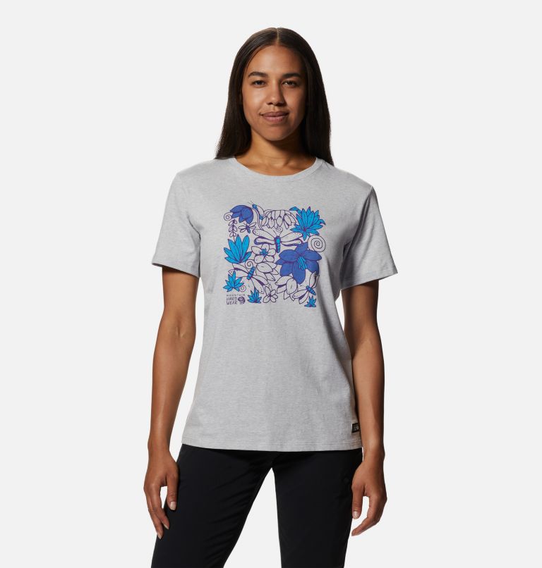 MHW Floral Graphic Short Sleeve | 058 | XS, Color: Hardwear Grey Heather, image 1