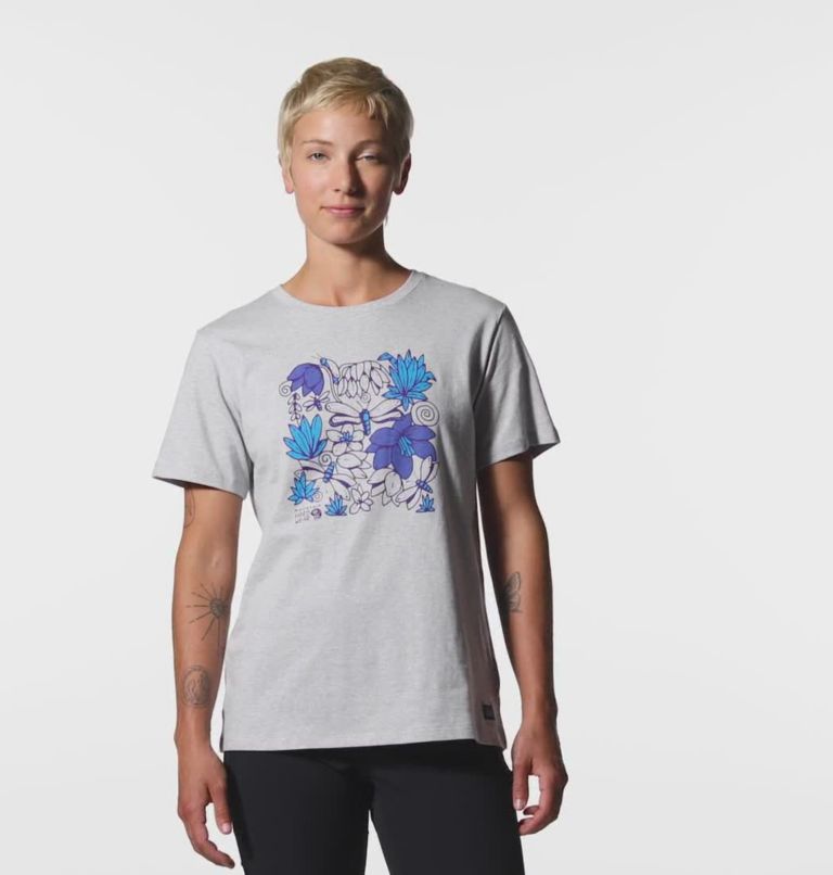 MHW Floral Graphic Short Sleeve | 058 | XS, Color: Hardwear Grey Heather