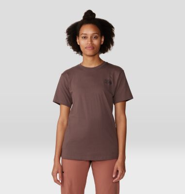 Women's MHW Logo in a Box Short Sleeve, Color: Carob, image 21